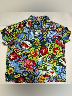 “Vintage Jams World rayon shirt, made in Hawaii (likely 80s–90s)